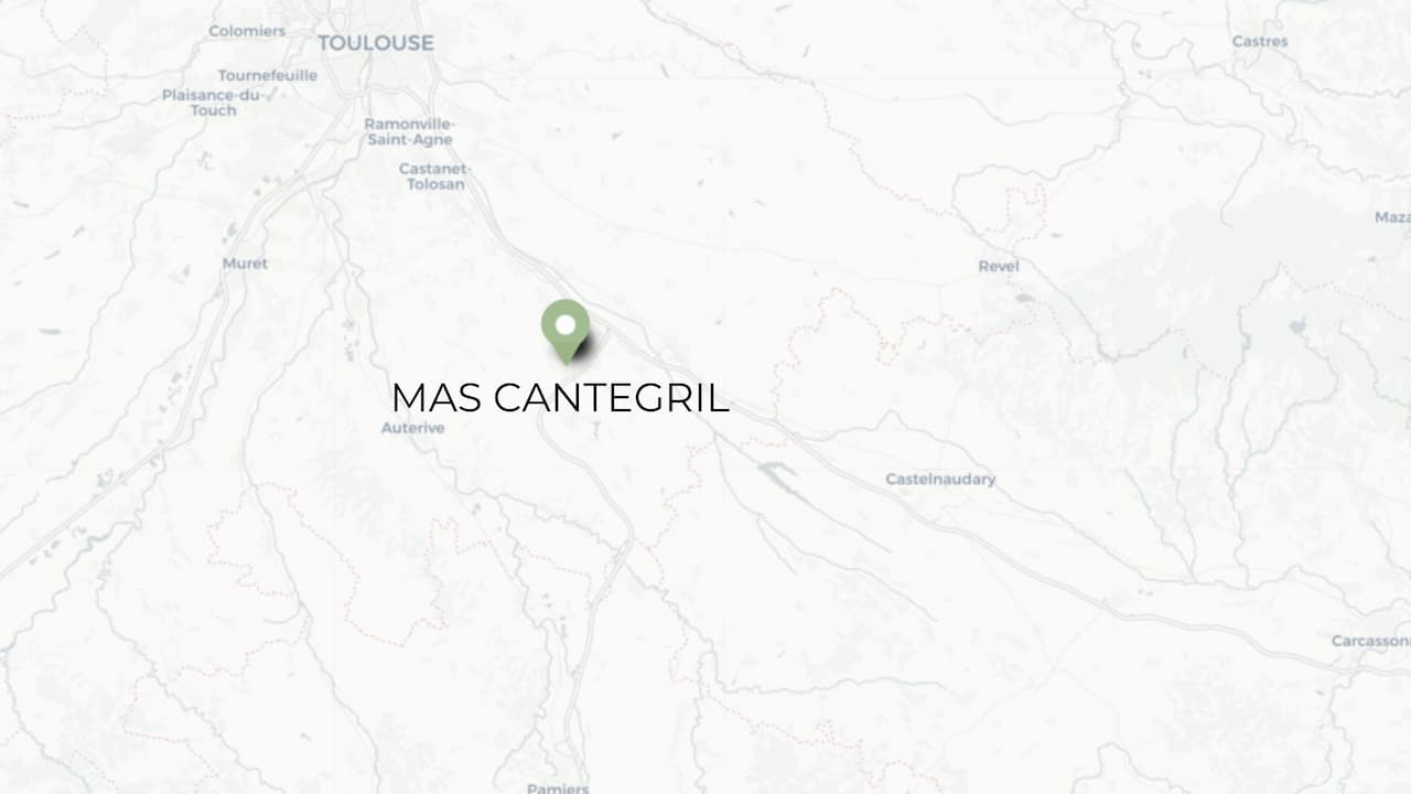 carte google localisation mas cantegril entre Toulouse et carcassonne à Montesquieu lauragais